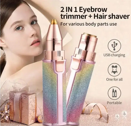 Women Eyebrow Trimmer with Facial Hair Remover